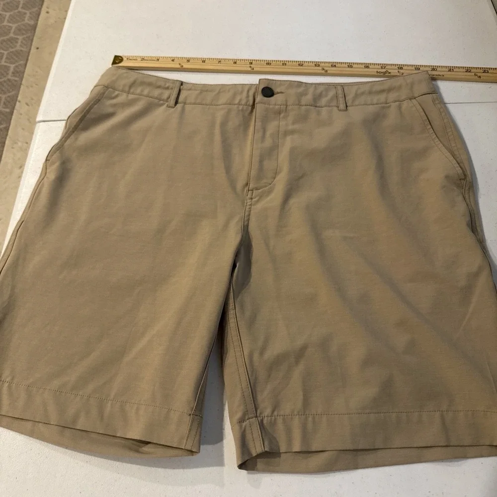 Faherty All Day Shorts Drawstring Men's 38 Beige Stretch 9